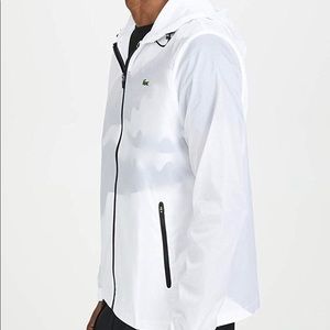 Lacoste Men's Sport Long Sleeve Contrasted Big Croc Wind Jacket